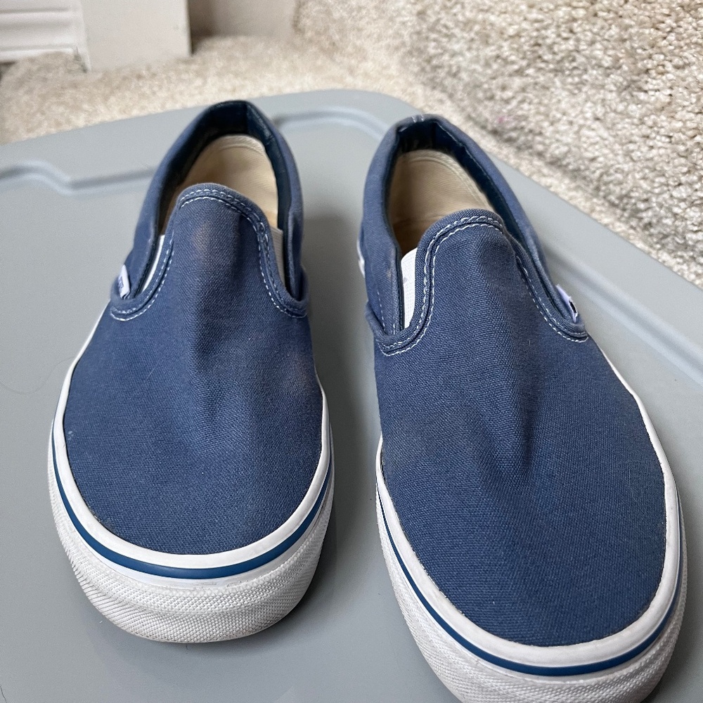 Blue Slip on Vans